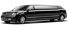 A black stretch limousine.