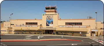 Exterior of Burbank Bob Hope Airport.